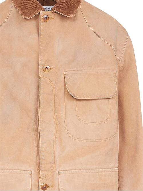 Sand beige velvet jacket Maison Margiela | S50AM0625M35206123